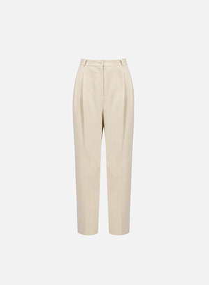 Pleated trousers in techno viscose