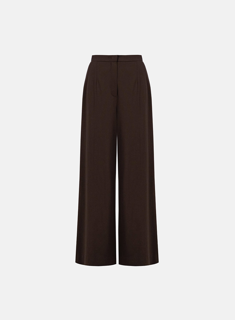 Palazzo trousers viscose flannel