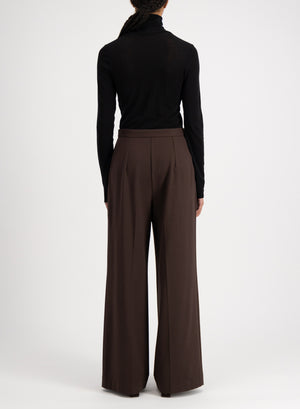 Palazzo trousers viscose flannel