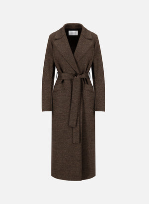 Long maxi coat in donegal