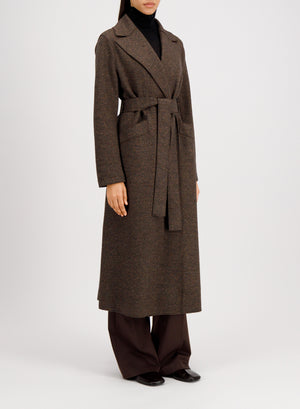 Long maxi coat in donegal