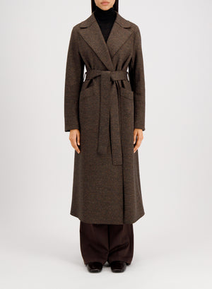 Long maxi coat in donegal
