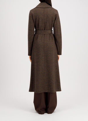 Long maxi coat in donegal