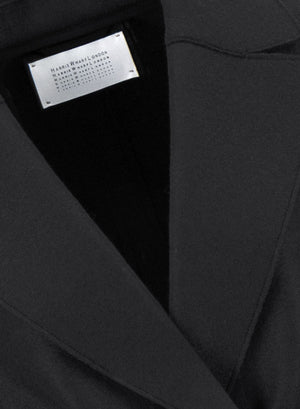 Long maxi coat in pressed wool