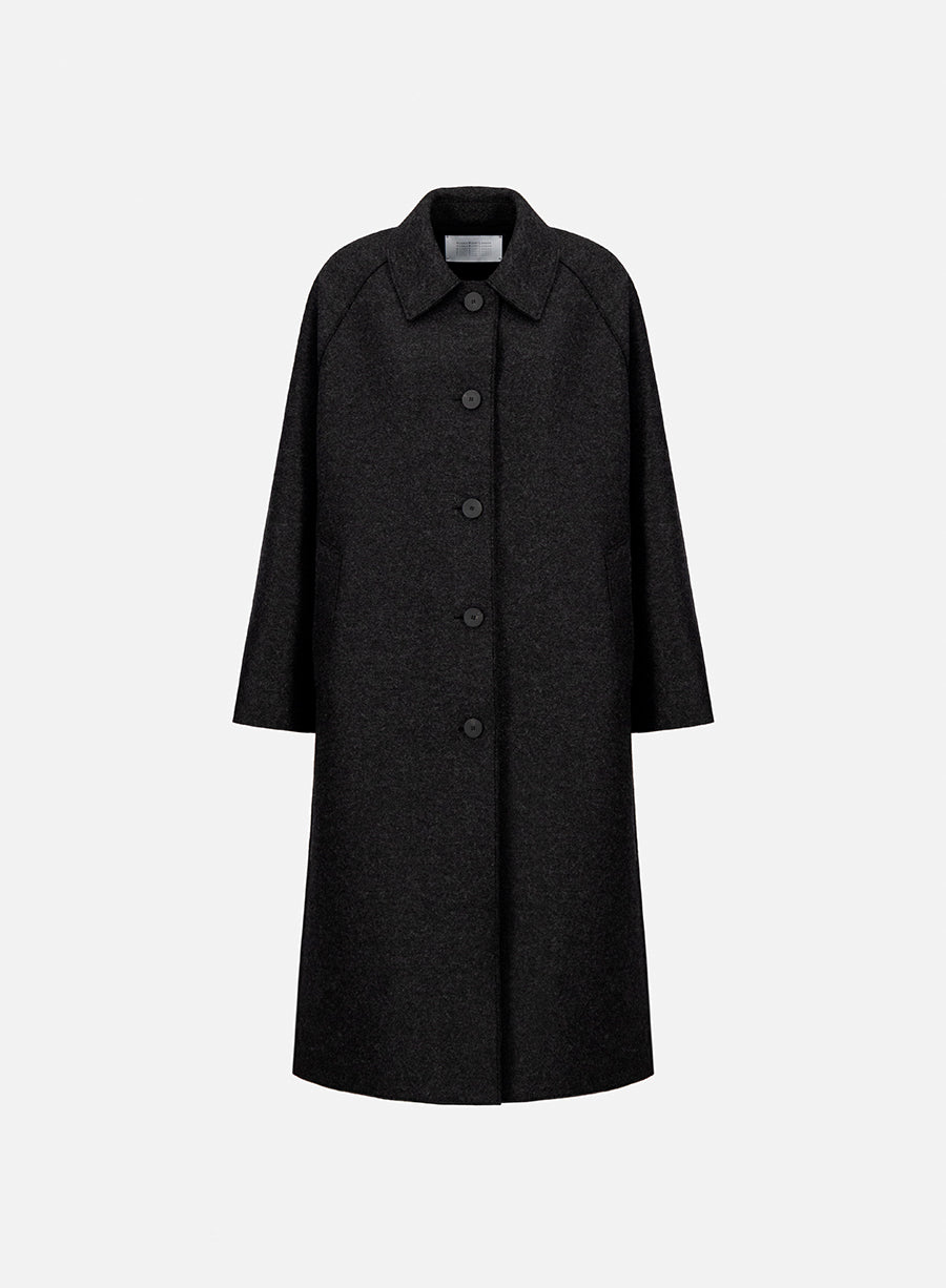 Balmacaan pressed wool