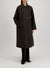 Balmacaan pressed wool with quilted lining