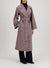 Belted clutch coat tattersall