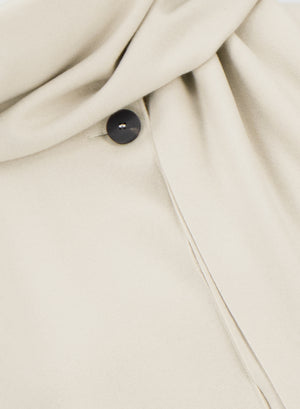 Scarf coat cashmere blend