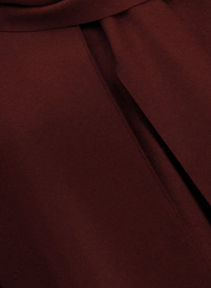 Scarf coat in cashmere blend