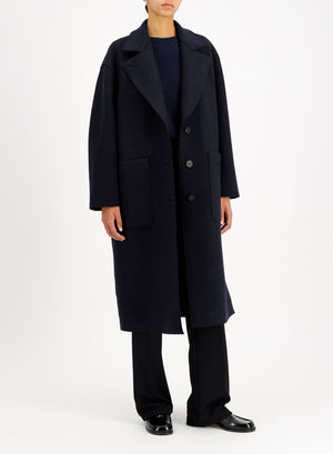 Greatcoat in boiled wool