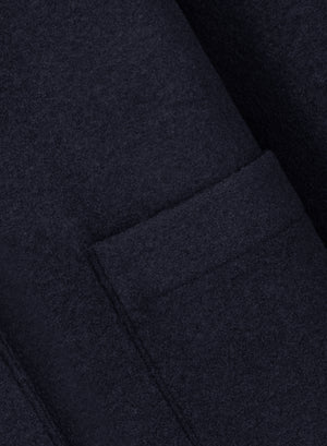 Greatcoat in boiled wool