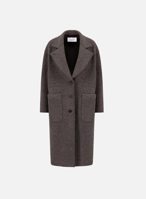 Greatcoat in boiled wool