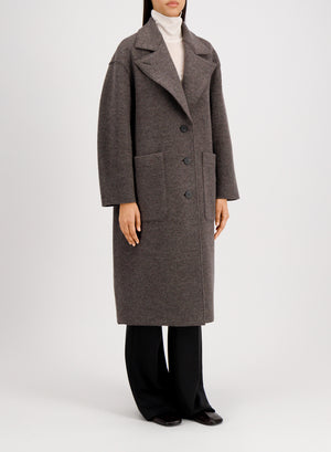 Greatcoat in boiled wool