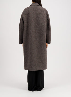 Greatcoat in boiled wool