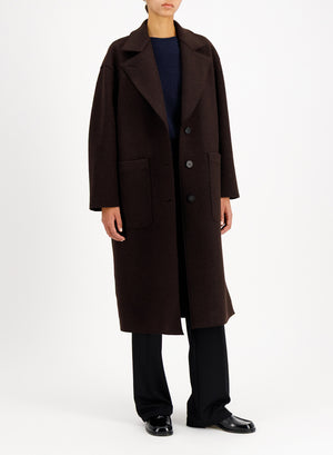 Greatcoat in boiled wool