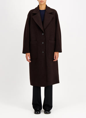 Greatcoat in boiled wool