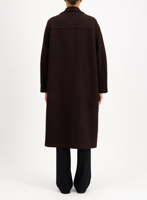Greatcoat in boiled wool