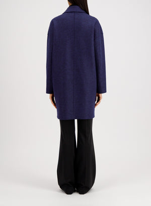 Mac coat in pressed wool