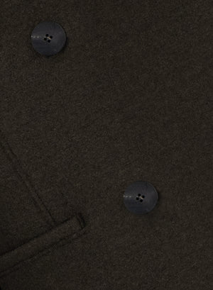 d.b. oversized coat pressed wool