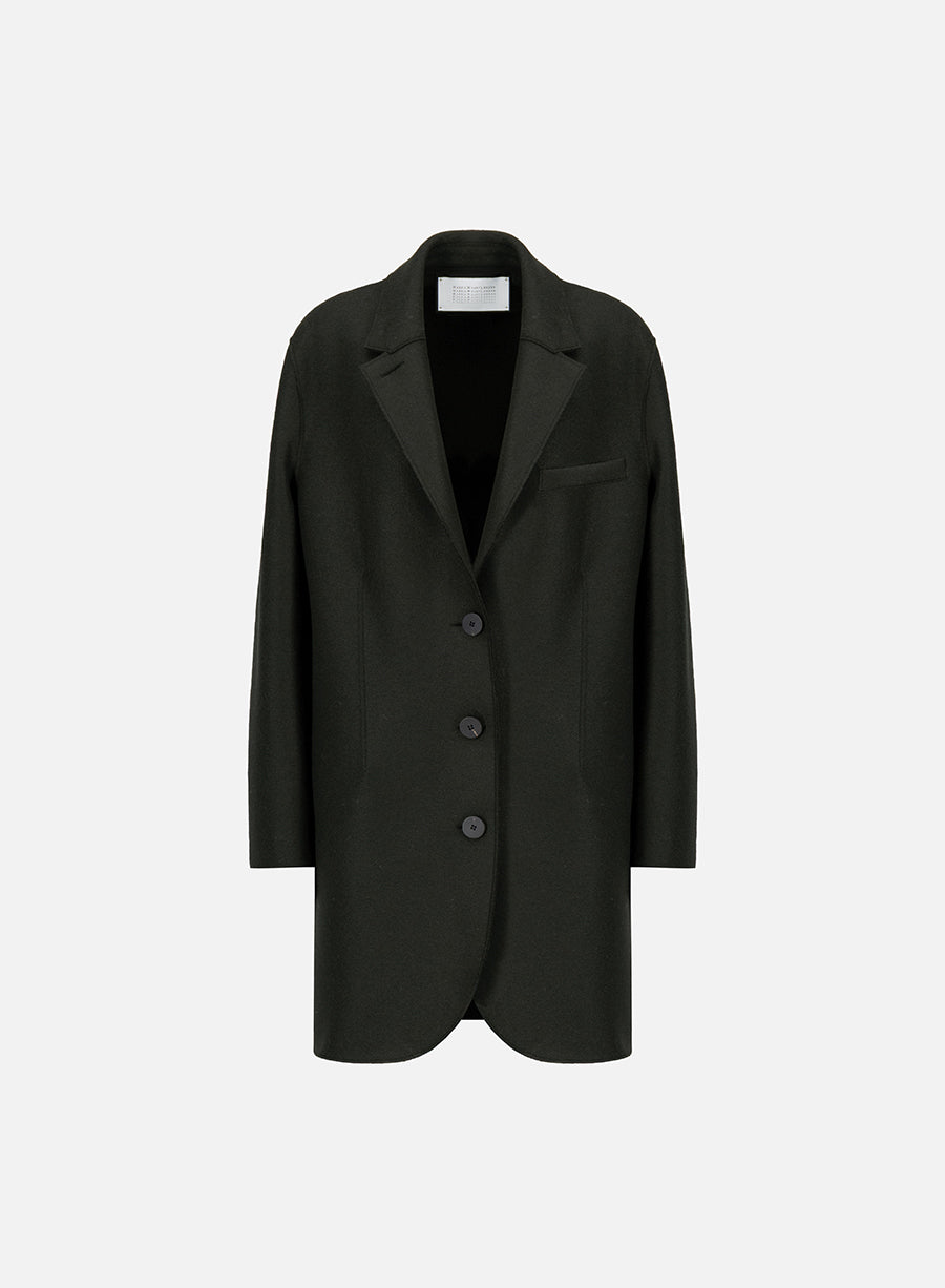 boyfriend coat pressed wool