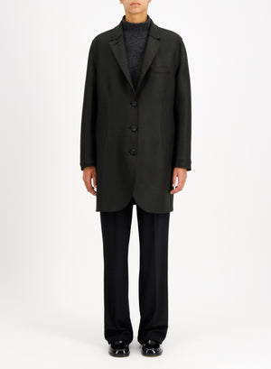 Boyfriend coat in pressed wool