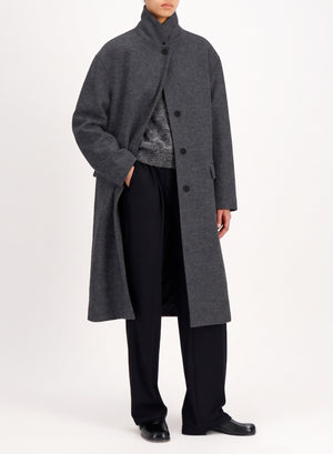 Chester coat in pressed wool