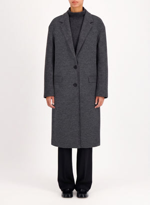 Chester coat in pressed wool