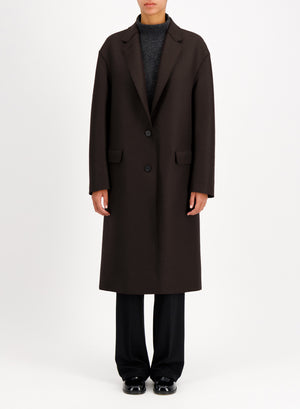 Chester coat in pressed wool