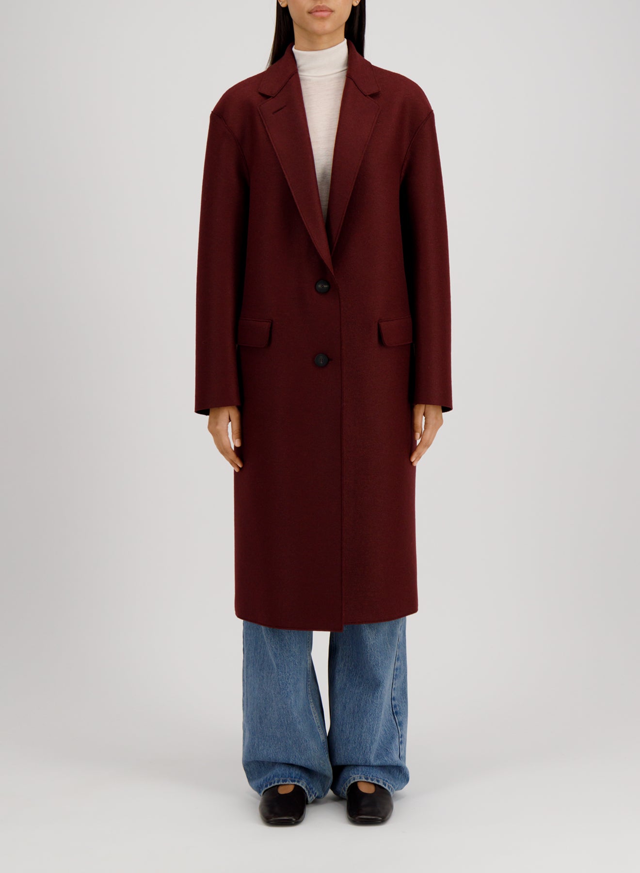Chester coat pressed wool
