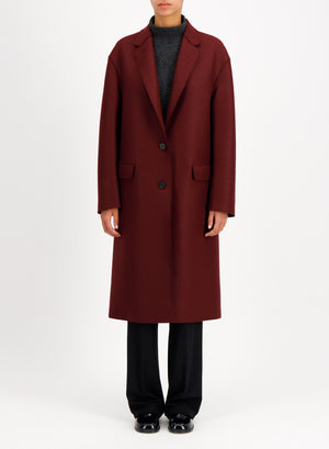 Chester coat in pressed wool