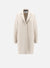 Cocoon coat pressed wool