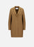 Cocoon coat pressed wool