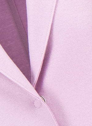 Cocoon coat in light pressed wool