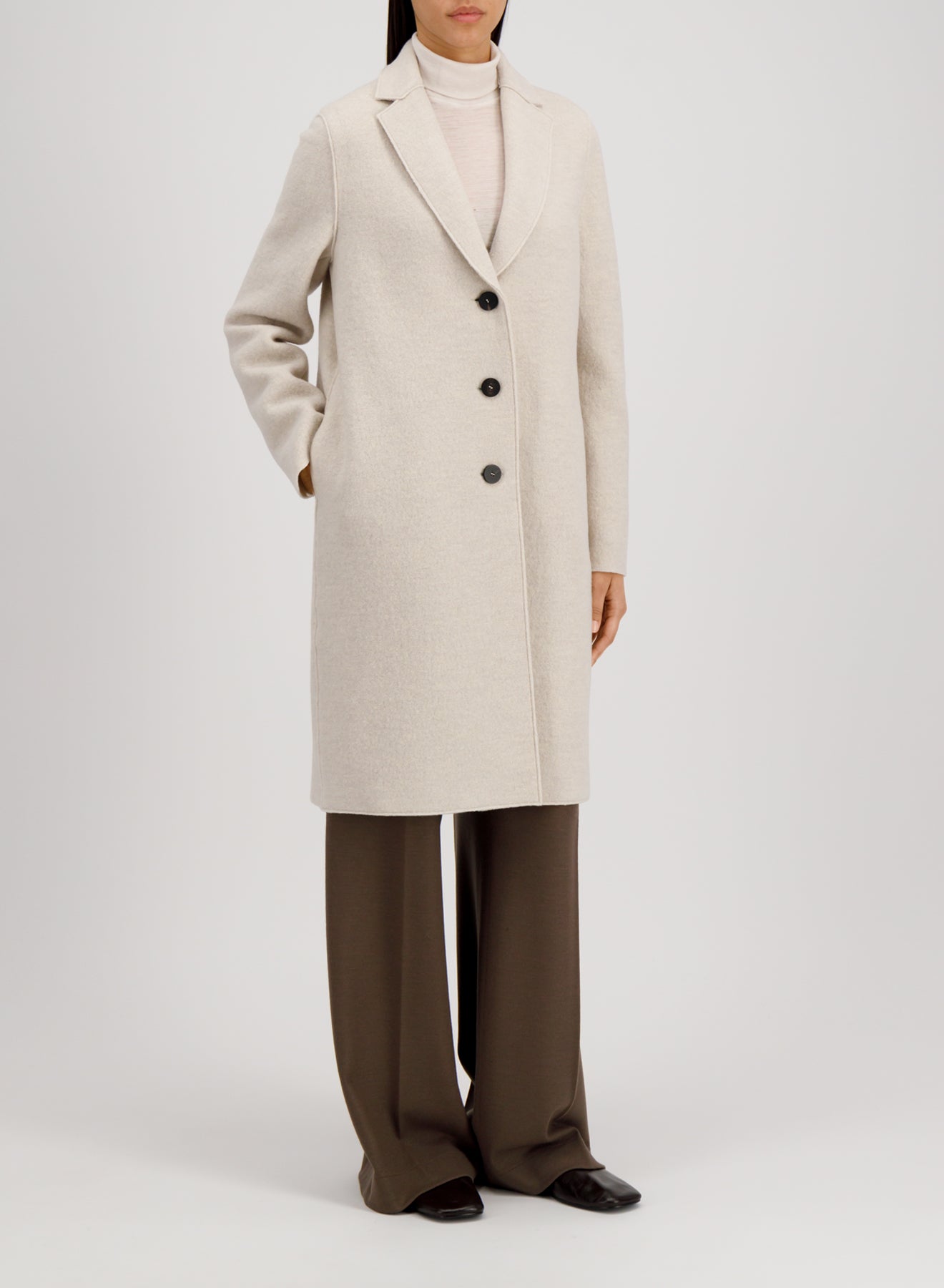 Overcoat boiled wool