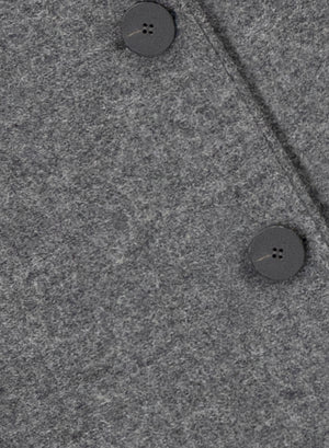 Overcoat in pressed wool