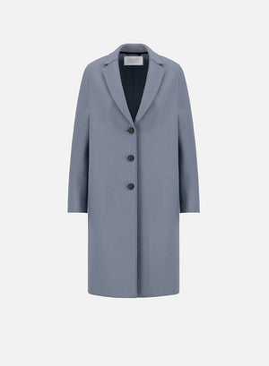 Overcoat in pressed wool