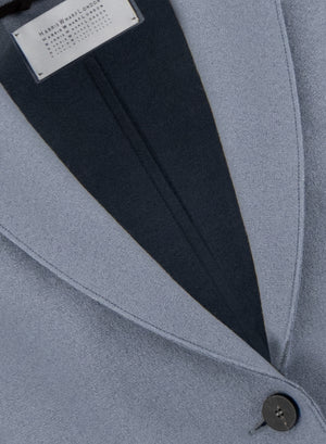Overcoat in pressed wool