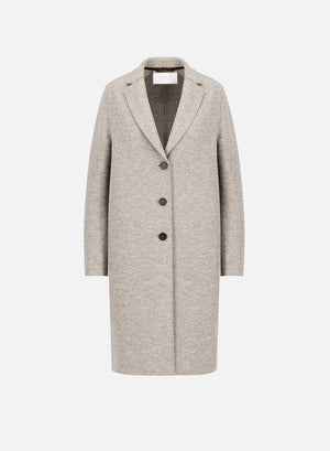 Overcoat in pressed wool