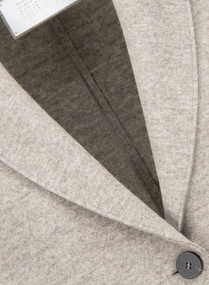 Overcoat in pressed wool