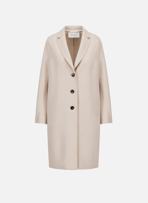 Overcoat in light pressed wool