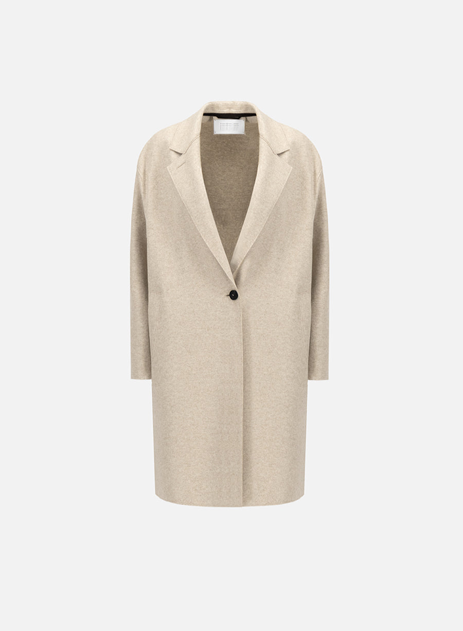 Oversized coat cashmere blend crafted with Loro Piana
