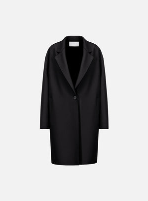 Oversized coat in cashmere blend