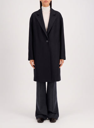 Oversized coat in cashmere blend