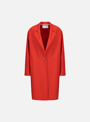 Oversized coat in cashmere blend