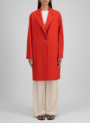 Oversized coat in cashmere blend