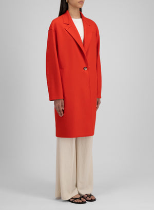Oversized coat in cashmere blend