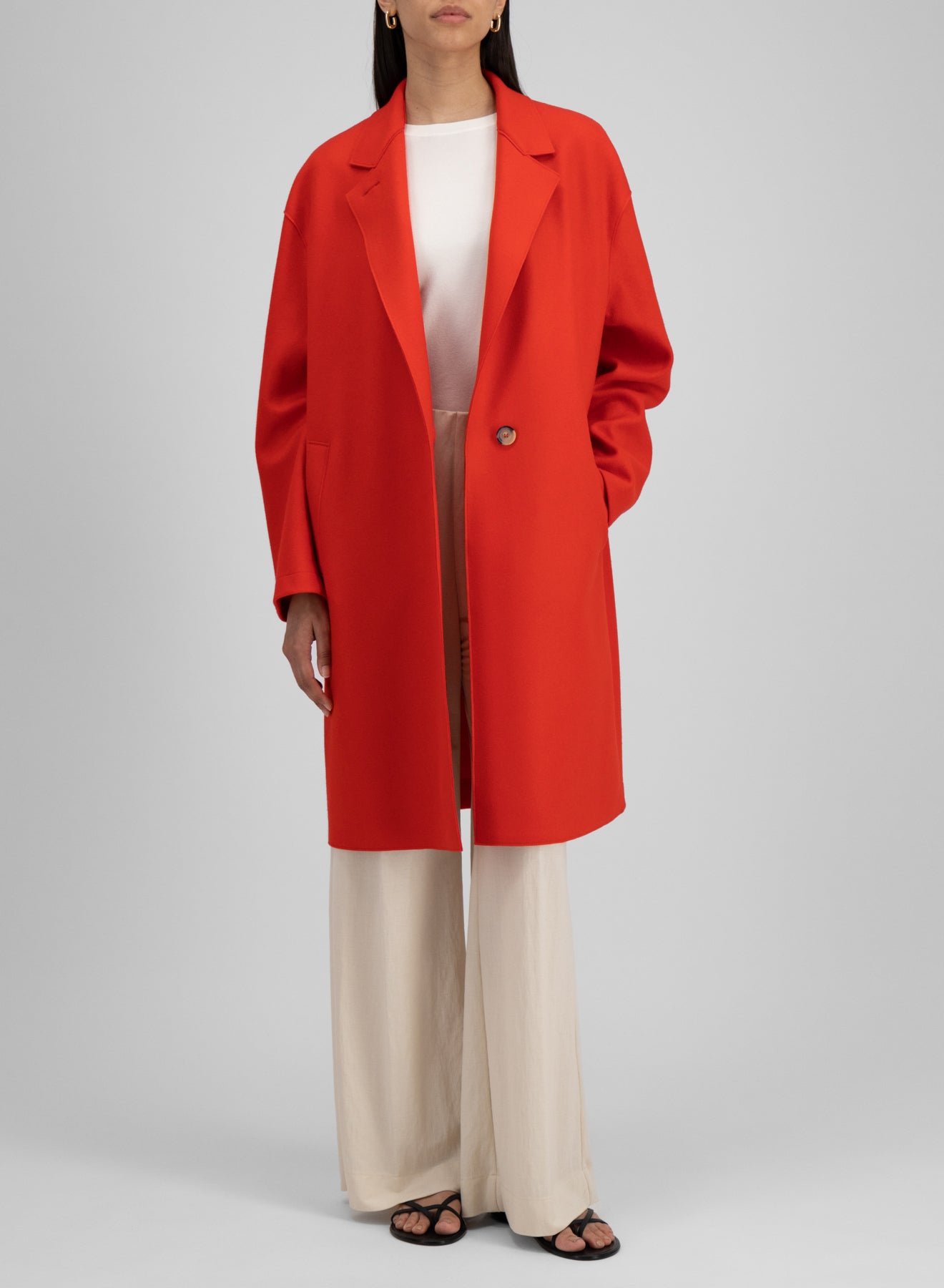 Oversized coat cashmere blend