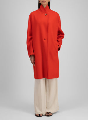 Oversized coat in cashmere blend
