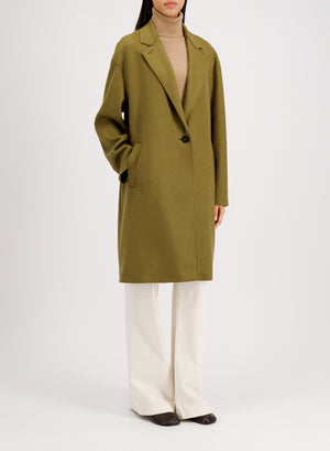 Oversized coat in cashmere blend