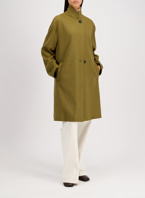 Oversized coat in cashmere blend